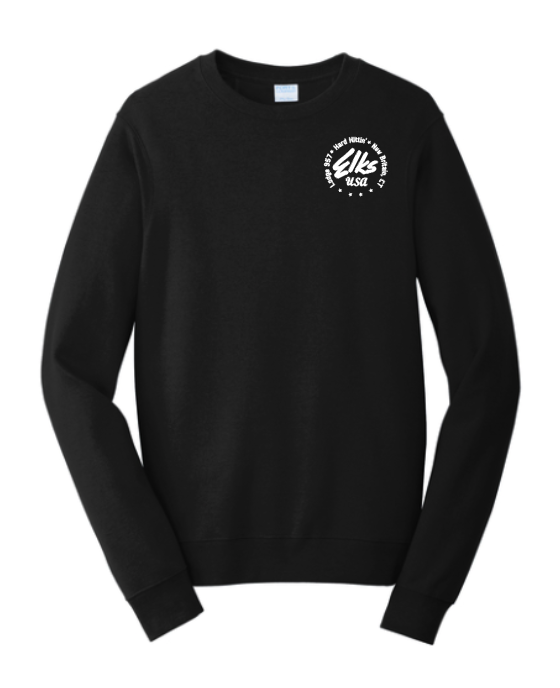 Elks Hard Hittin' Crewneck - Black