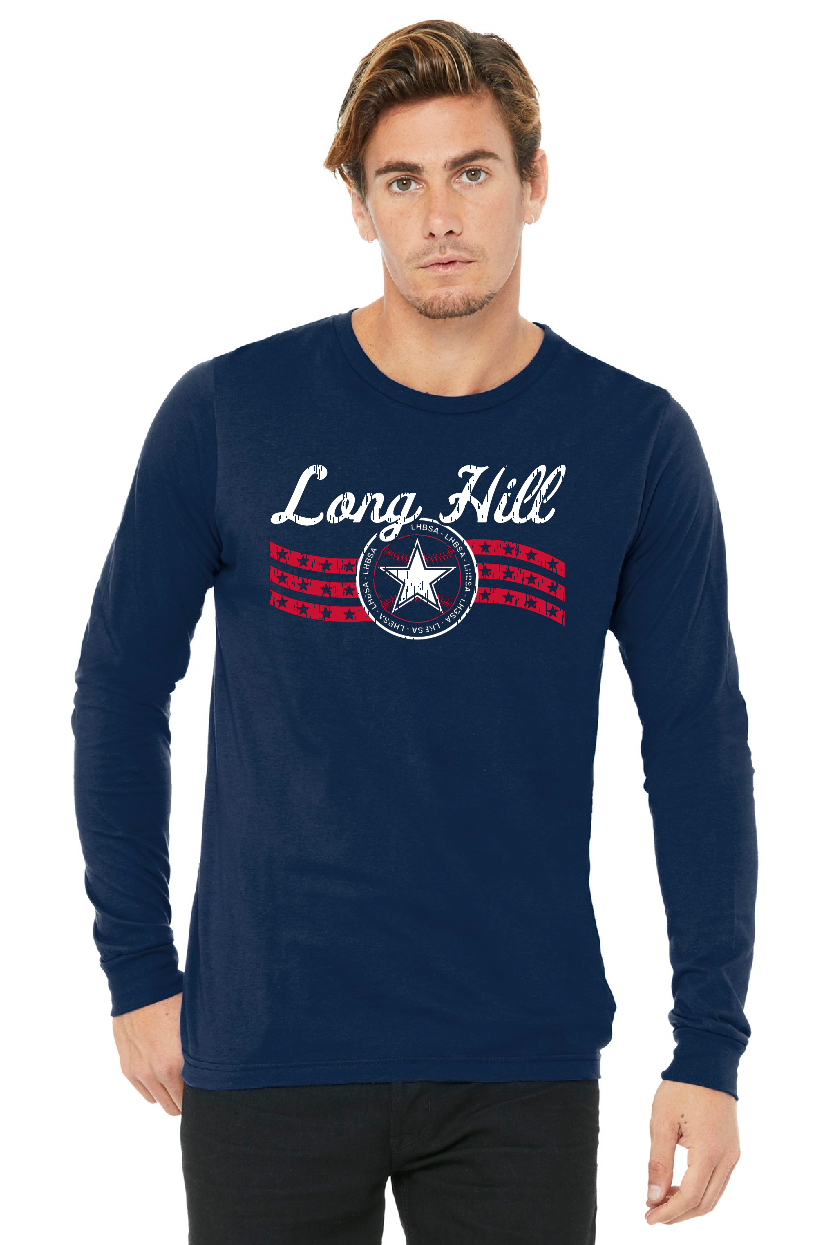 LHBSA Long Sleeve Cotton Navy Retro