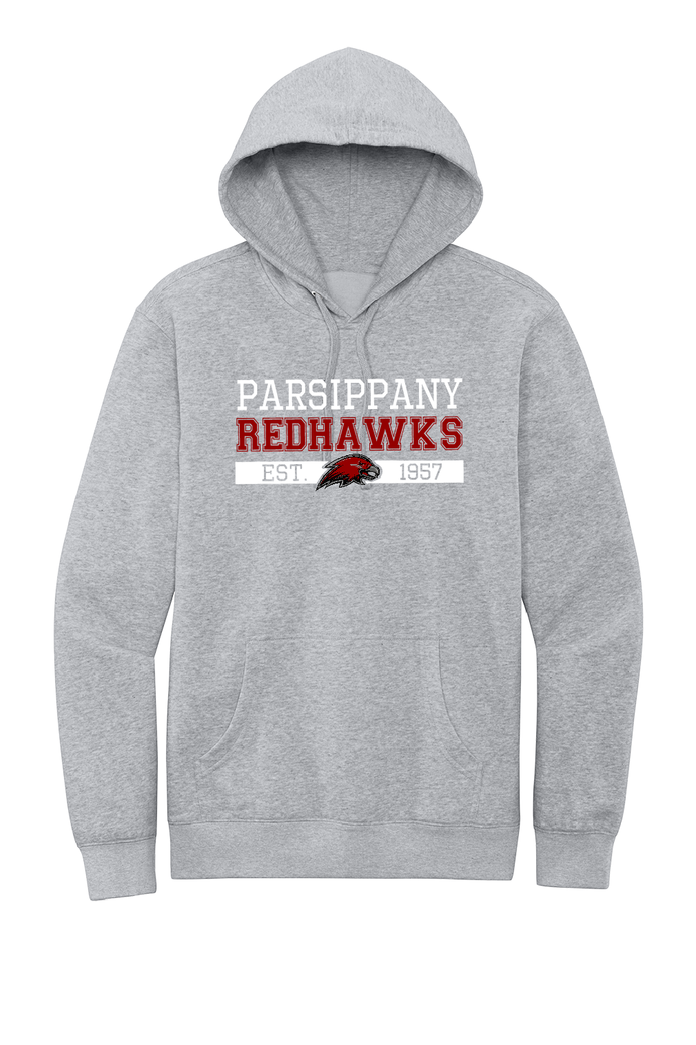 PHS Redhawks 1957 Grey Hoodie