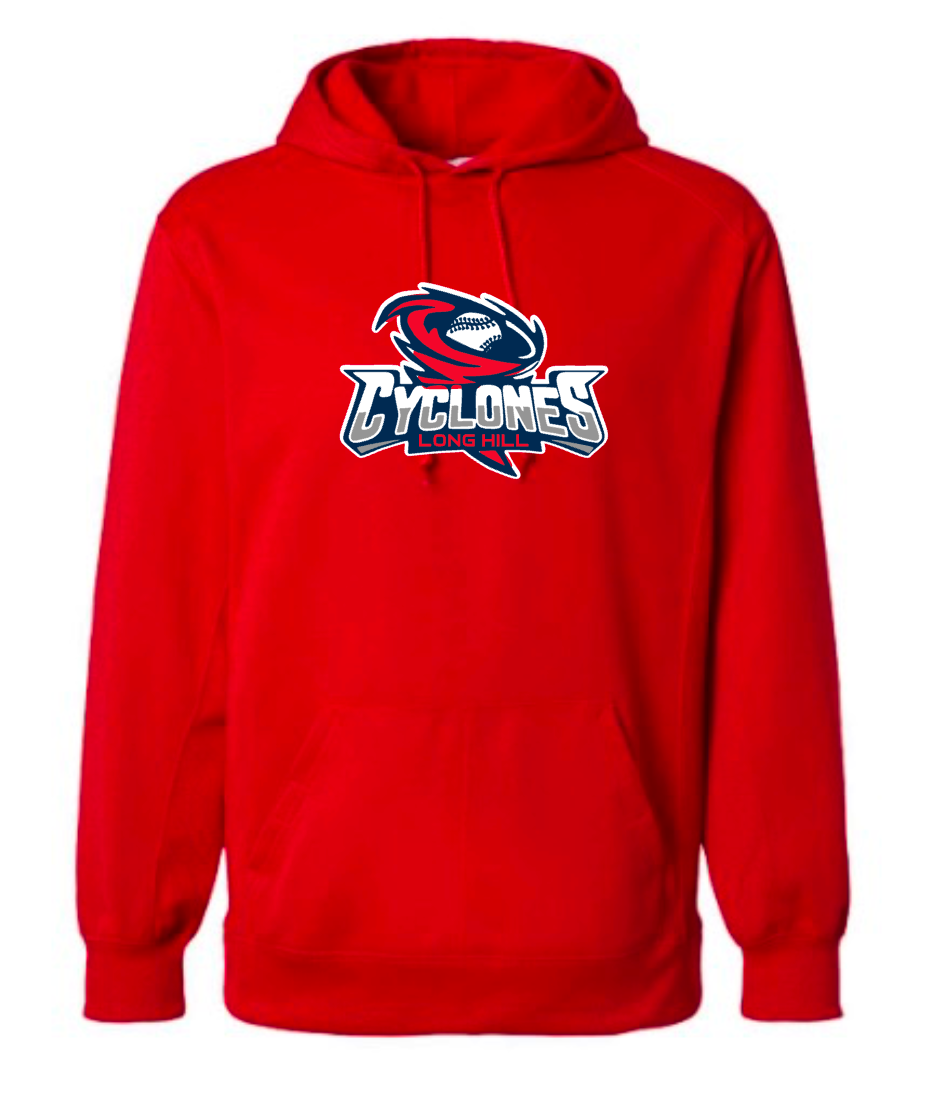 LHBSA Performance Hoodie - Red Cyclones