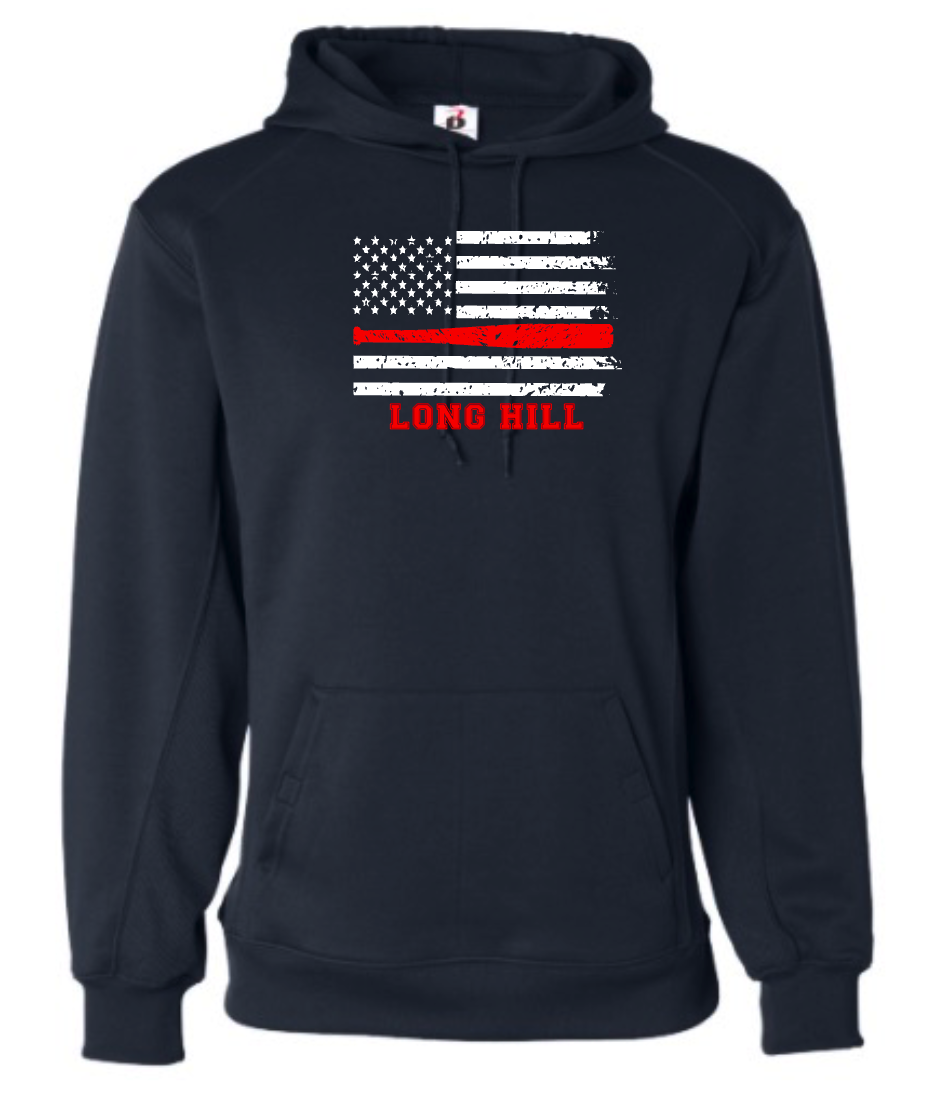 LHBSA Performance Hoodie - Navy Flag