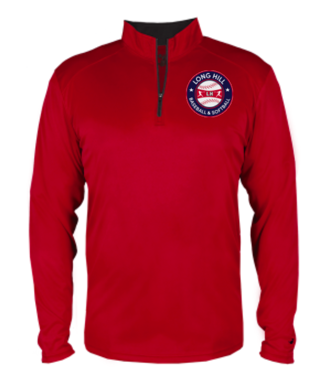 LHBSA Performance 1/4 Zip Red