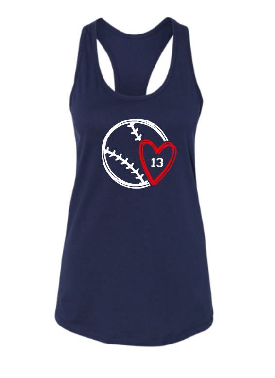 LHBSA Women's Baseball Tank Top