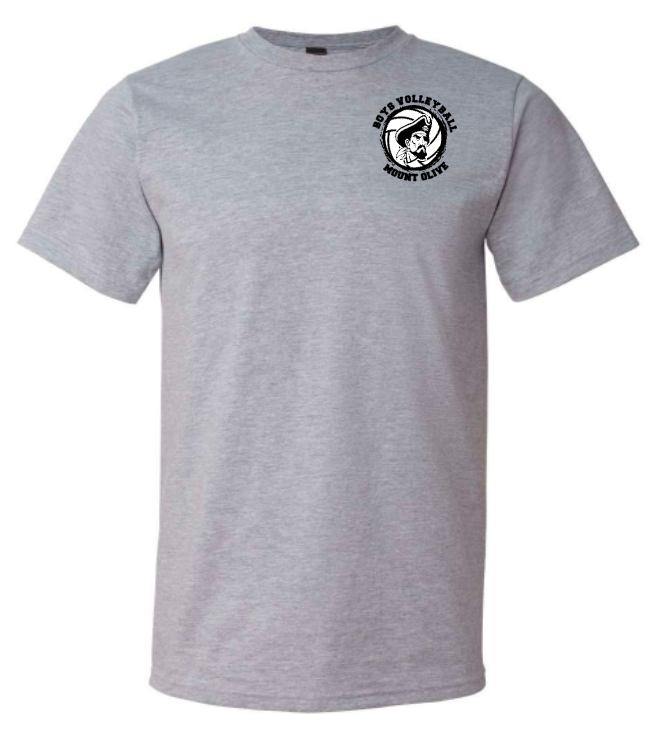 MOHS Volleyball Cotton Blend Logo Tee Grey