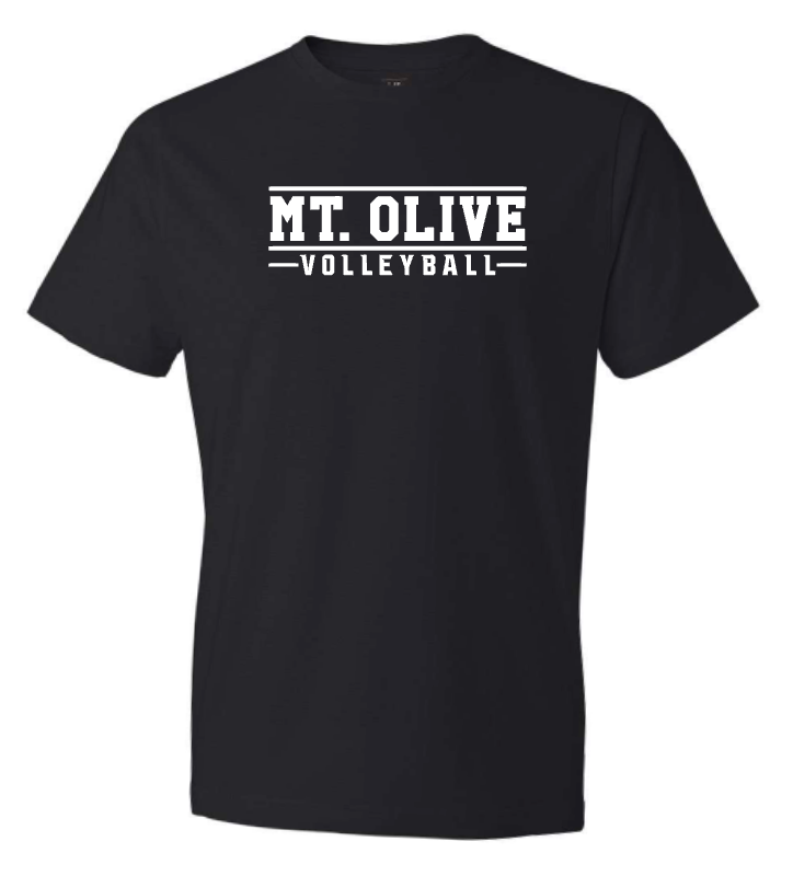 MOHS Volleyball Cotton Stamped Tee Black