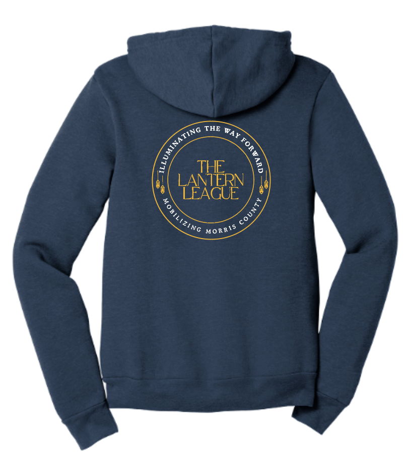 Lantern League Full Zip Hoodie - Heather Navy