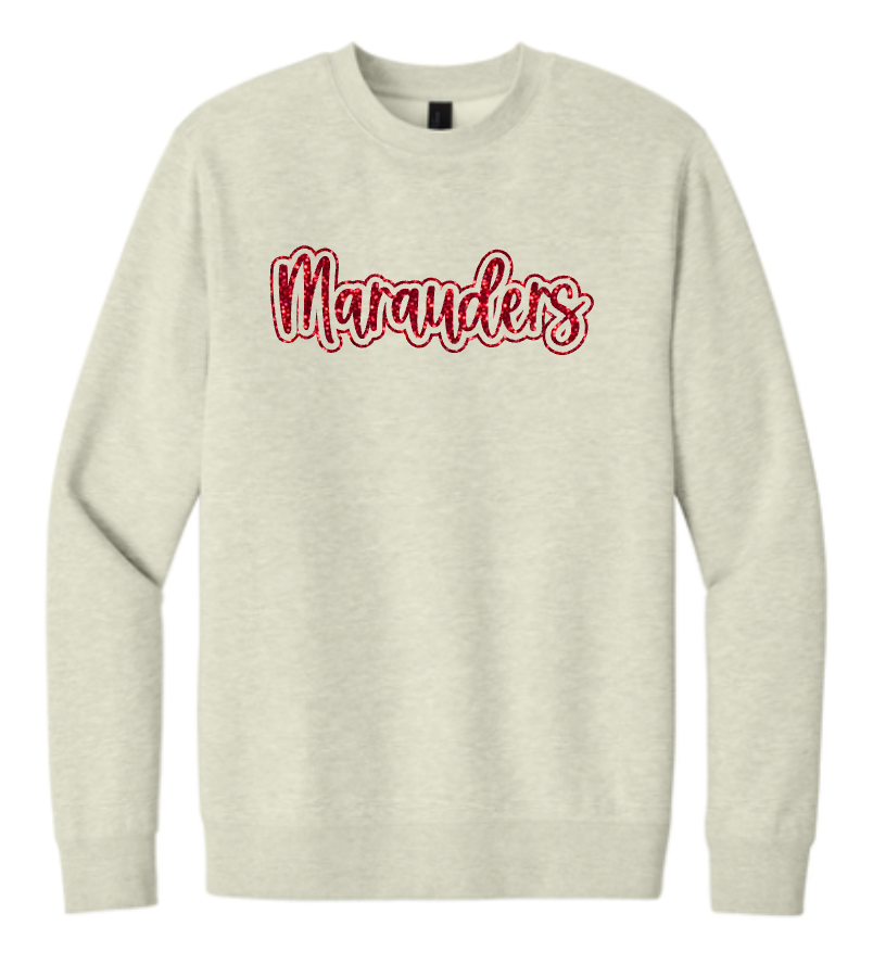 MOMS *Glitter* Crew - Heather Oatmeal