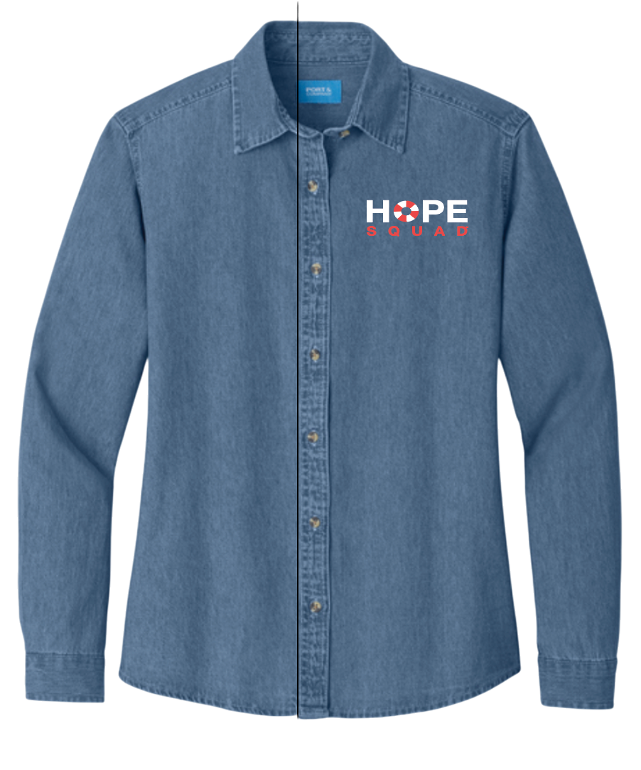 Hope Squad Denim Button Down