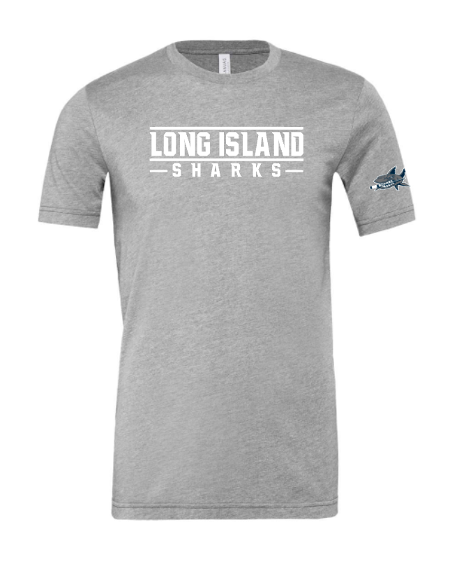 Long Island Sharks Stamped Cotton Tshirt