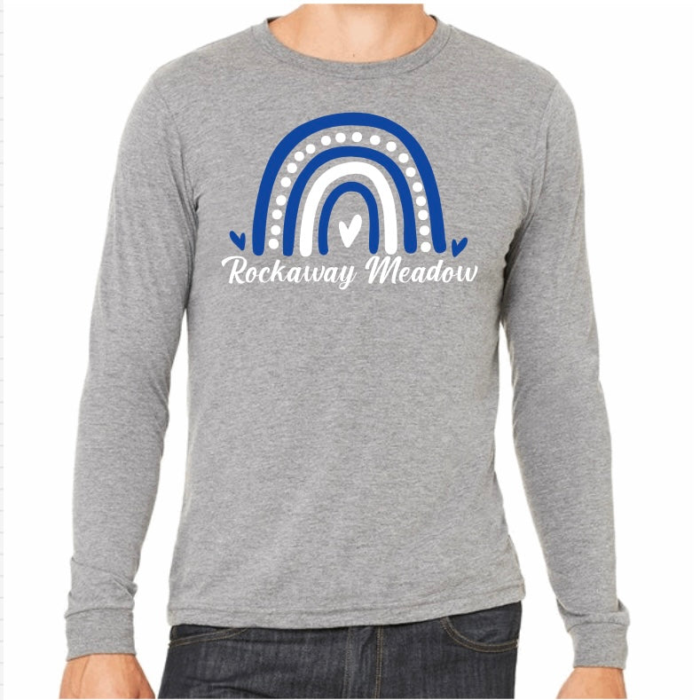 Rockaway Meadow Rainbow Tee Grey