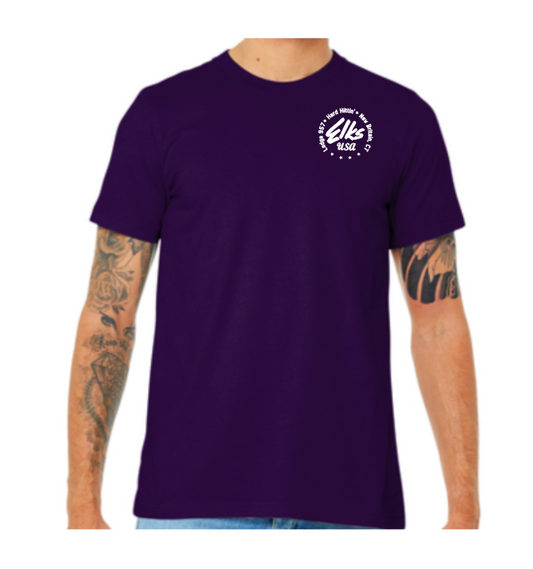 Elks Hard Hittin' T-Shirt - Purple