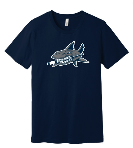 Long Island Sharks Logo Cotton Tshirt