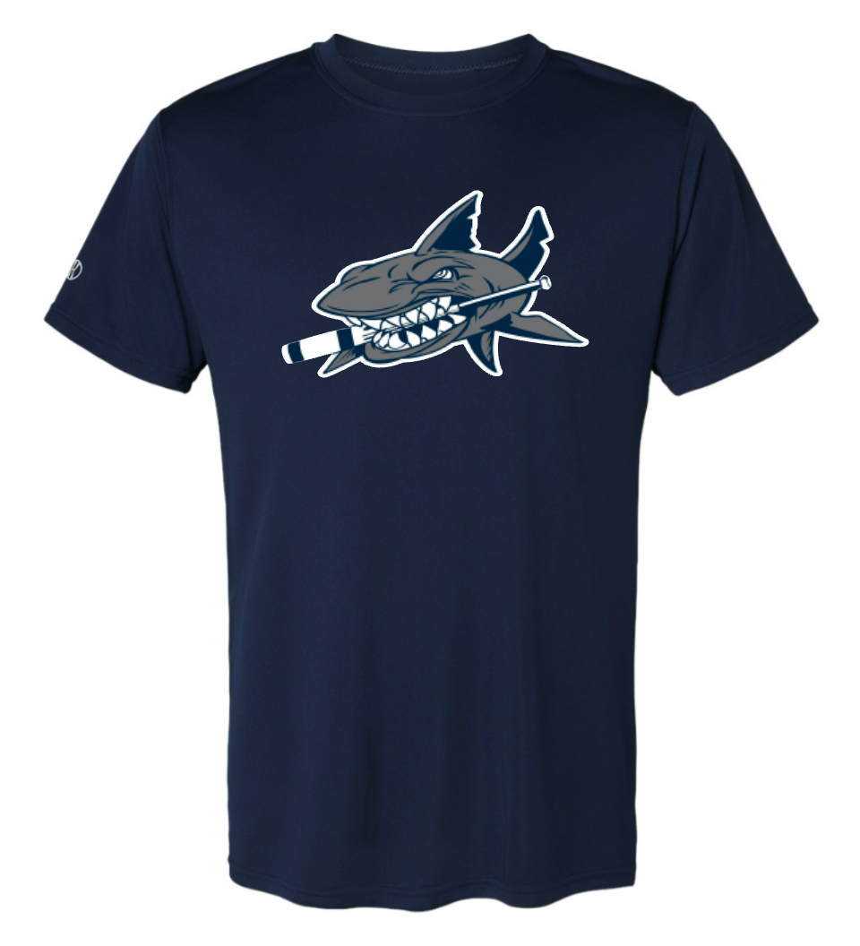 Long Island Sharks Logo Performance Tshirt