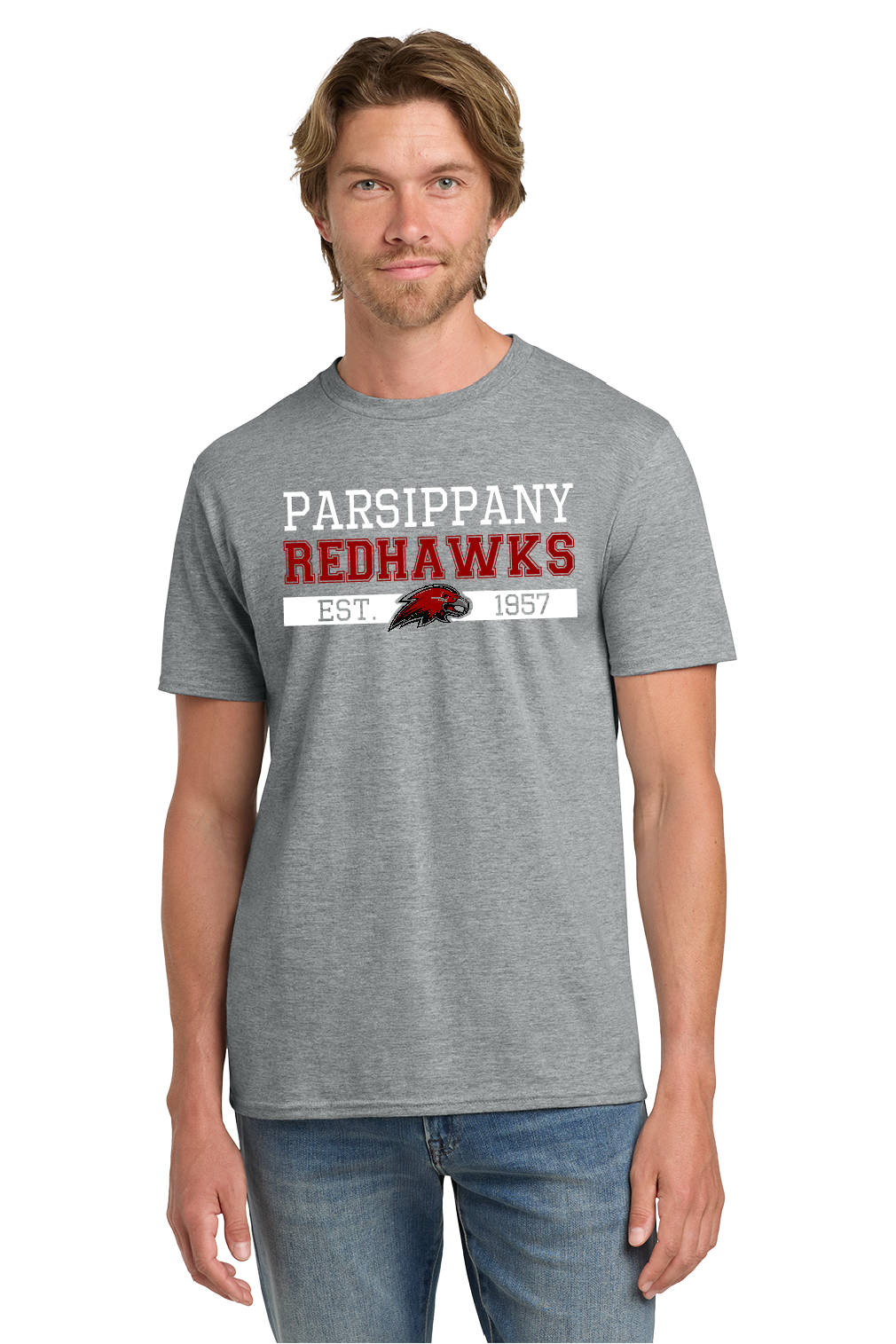 PHS Redhawks 1957 Grey T-shirt