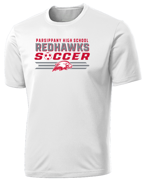 PHS Soccer White Performance Tee