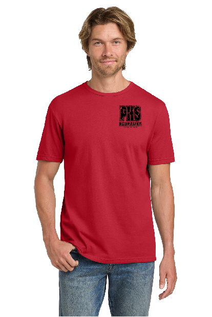 PHS Redhawks Stacked Red T-shirt