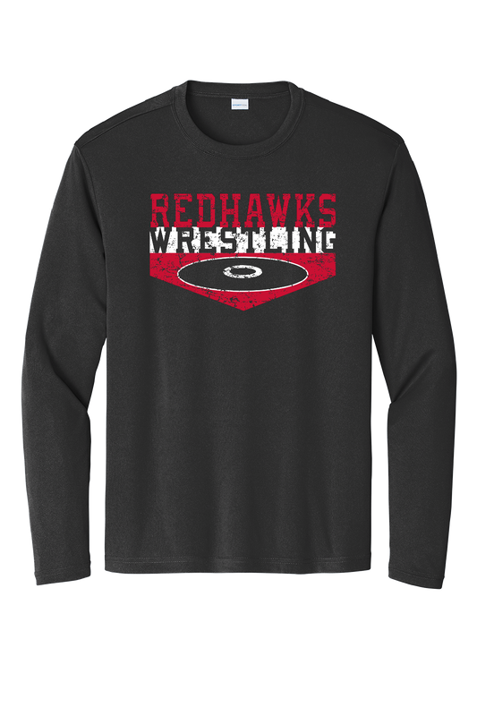 PHS Redhawks Wrestling Black Long Sleeve Performance