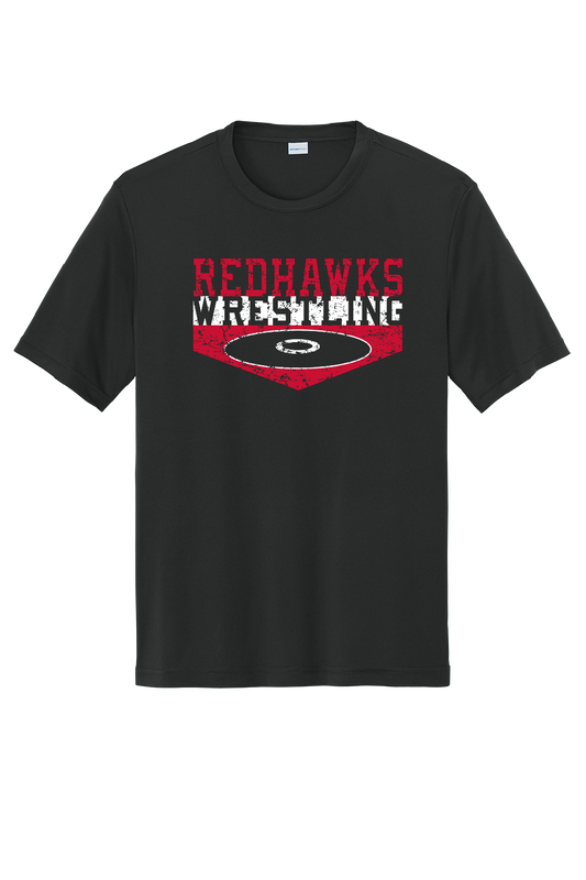 PHS Redhawks Wrestling Black Performance T-shirt