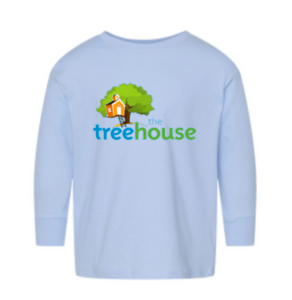 Light Blue Tree House Long Sleeve Tee