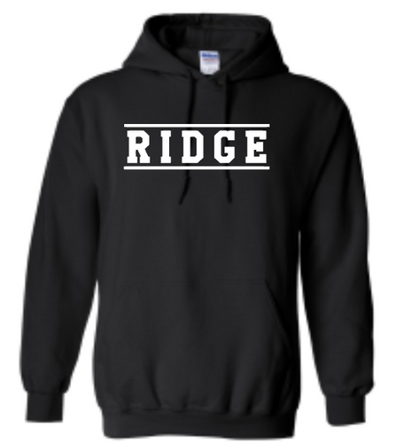 Ridge Black Hoodie - Ridge (only)