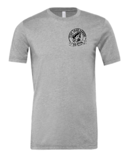 Tinc Road Short Sleeve - 50 years! (Grey)  Small Logo