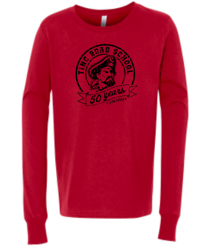 Tinc Road Long Sleeve T - 50 years! (Youth Red)