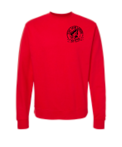 Tinc Road Long Sleeve T - 50 years! (Youth Red) Small Logo