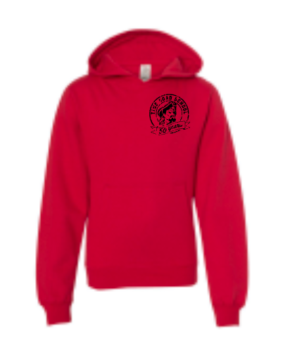 Tinc Road Hoodie - 50 years! (Red)  Small Logo