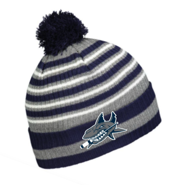 Long Island Sharks Winter Pom Beanie