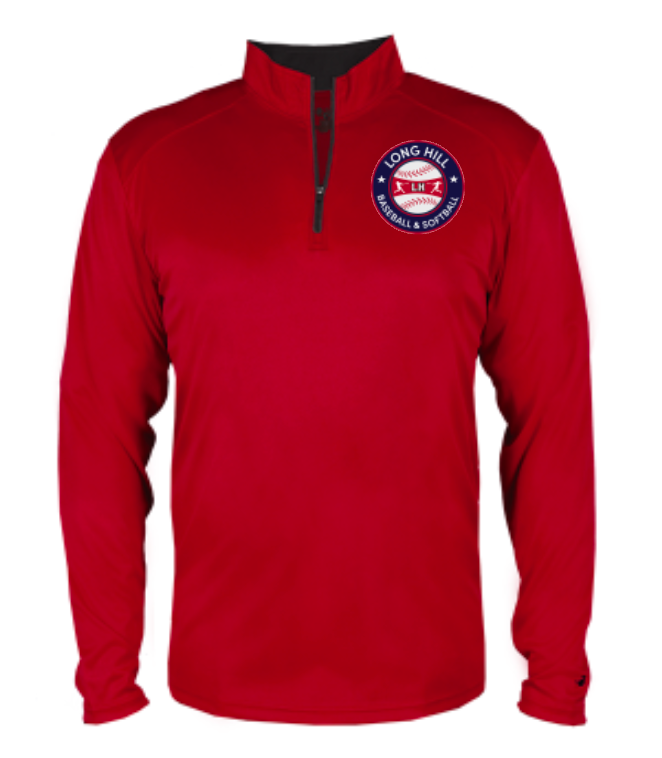 LHBSA  Performance 1/4 Zip Red