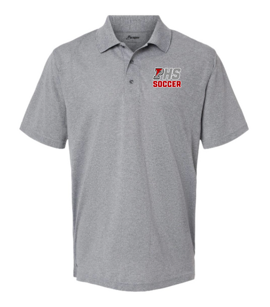PHS Soccer Embroidered Grey Polo Shirt