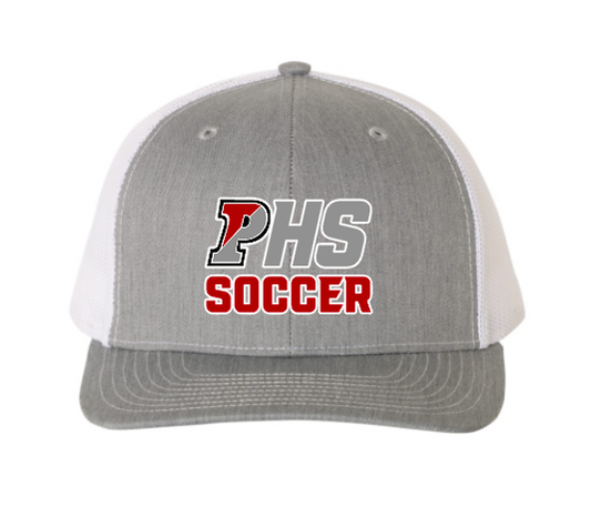 PHS Soccer Grey Embroidered Baseball Cap