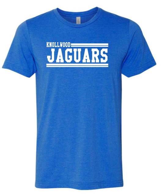 Knollwood Jaguars Tee - Blue Stamped