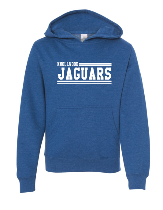 Knollwood Jaguars Blue Hoodie - Stamped