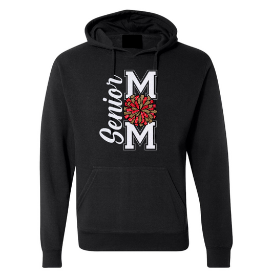 Senior Cheer Mom Hoodie Black