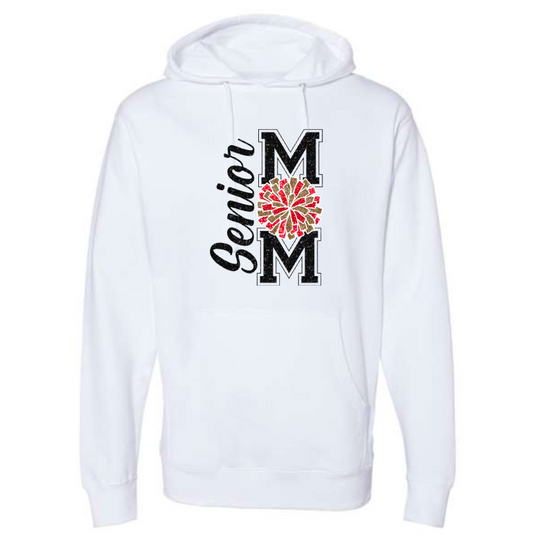Senior Cheer Mom Hoodie White
