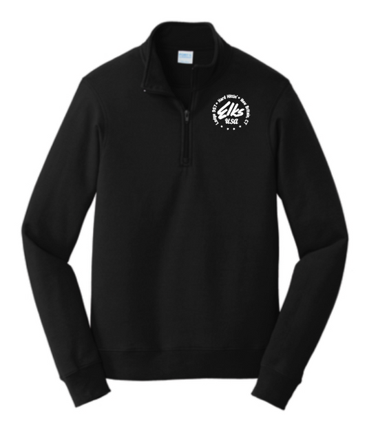 Elks Hard Hittin' 1/4 Zip - Black