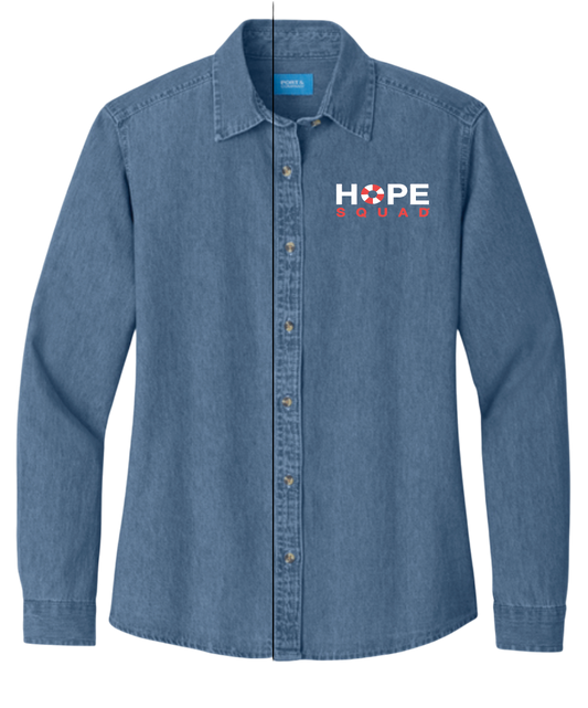 Hope Squad Denim Button Down
