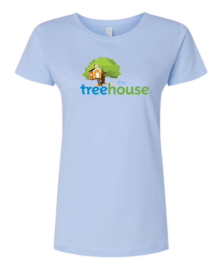 Light Blue Ladies Tree House Tee