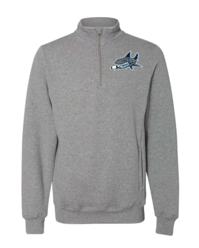 Long Island Sharks 1/4 Zip -Russell (Adult Only)