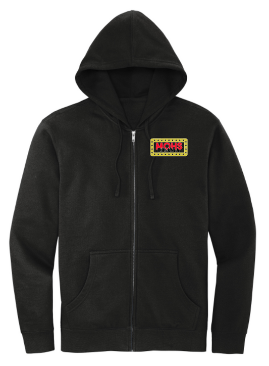 MOHS Drama Zip Hoodie Marquee Black