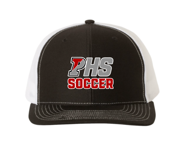 PHS Soccer Black Embroidered Baseball Cap
