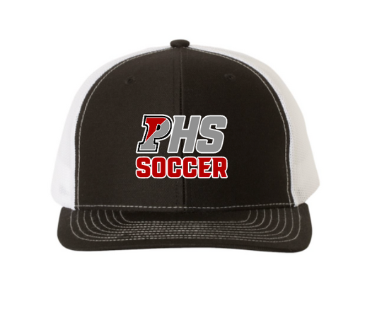 PHS Soccer Black Embroidered Baseball Cap