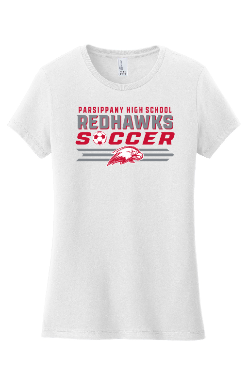 PHS Soccer White Ladies T