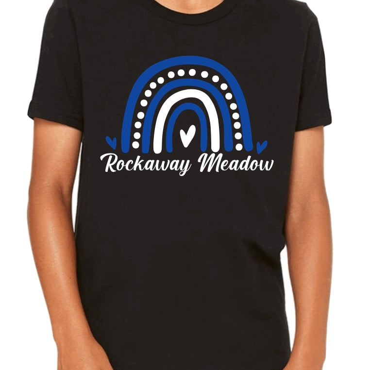 Rockaway Meadow Rainbow Tee Black