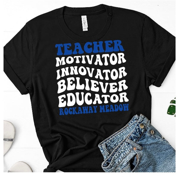 Rockaway Meadow Teacher Tee Black