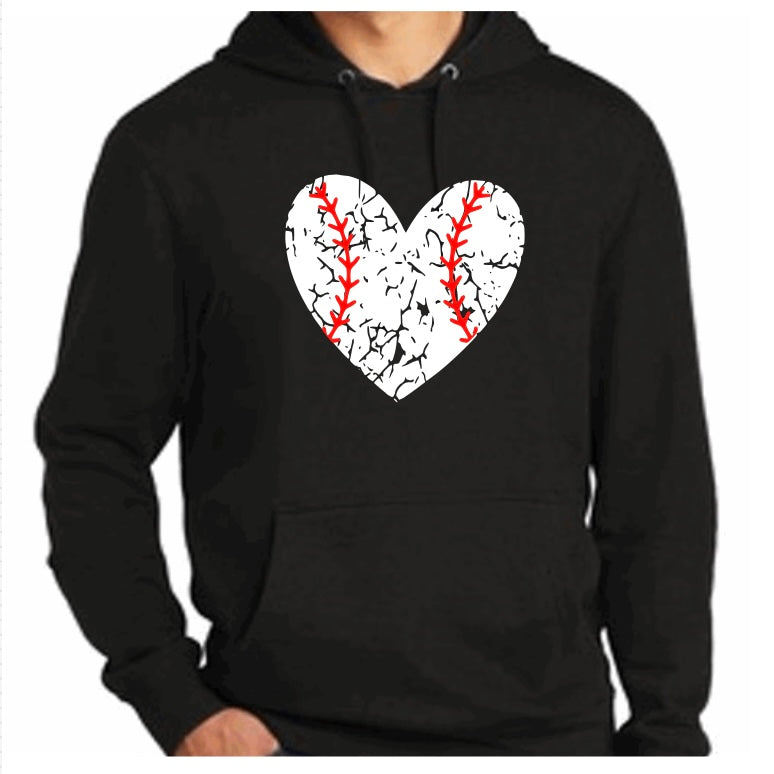 Baseball Heart Hoodie