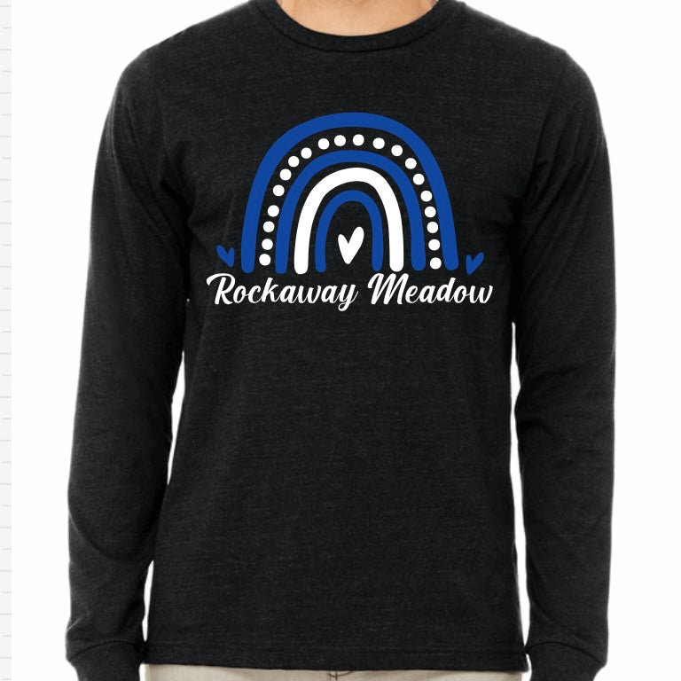 Rockaway Meadow Rainbow Tee Black